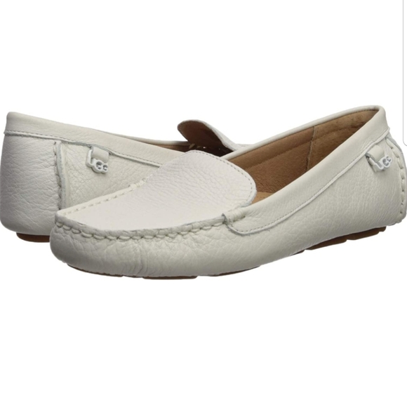 SOLD UGG Women's Shoes Loafer Flores White 6.5 - Picture 2 of 11